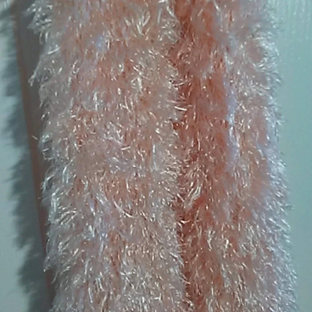 FINAL MARKDOWN Peach Tubular Stretchy Polyester Scarf (OS)